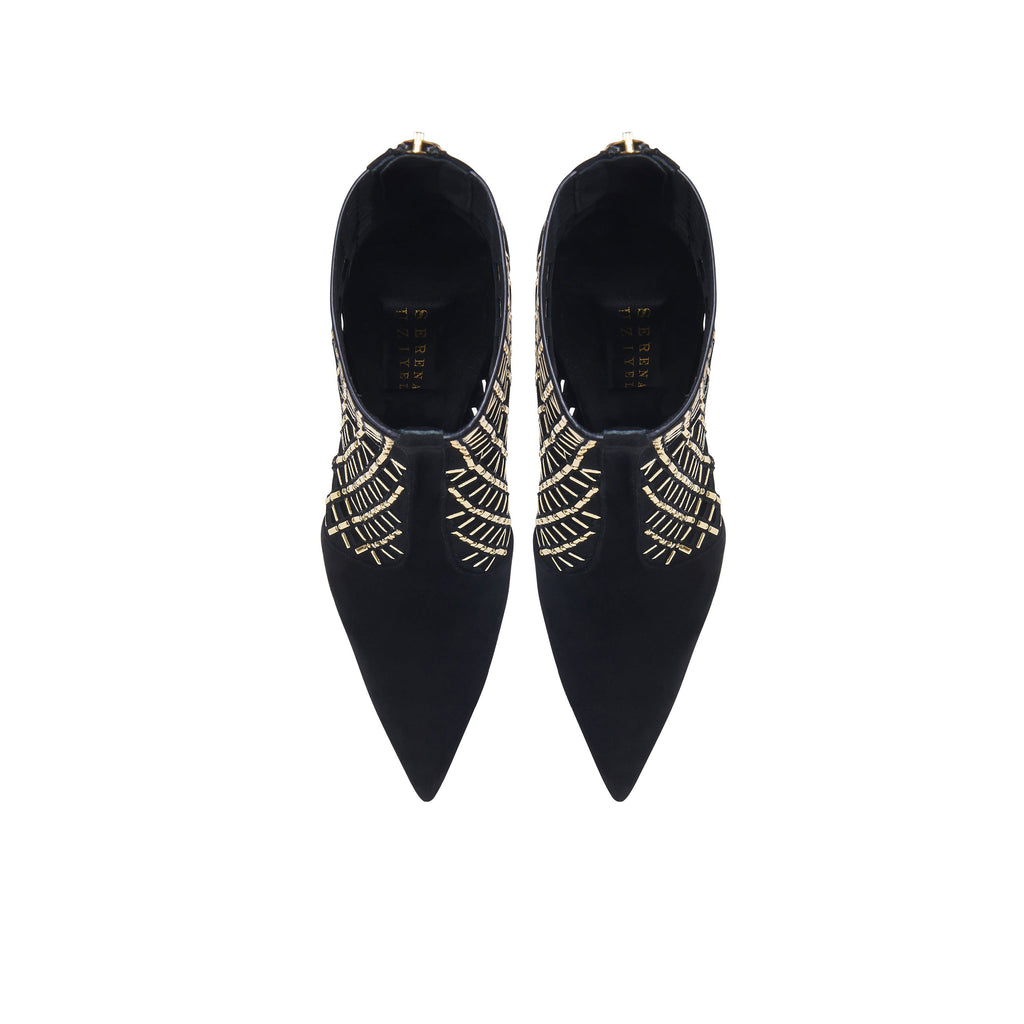 Elora Black High-Heel Ankle Boot