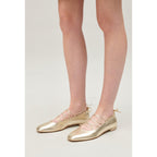 Ballerines Cuir Doré