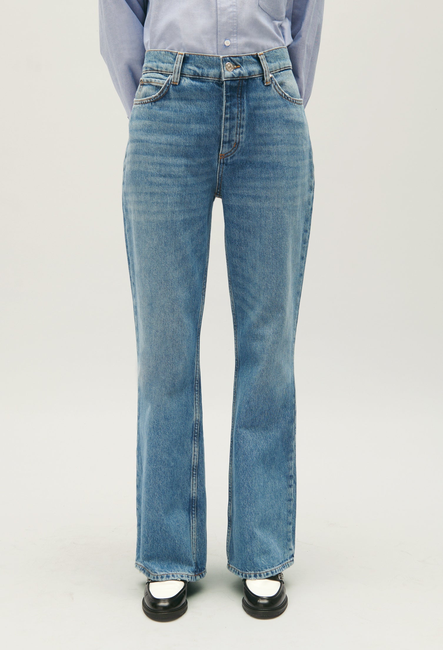 Claudie Pierlot - Jean - Planetebleu - Denim Mid Blue