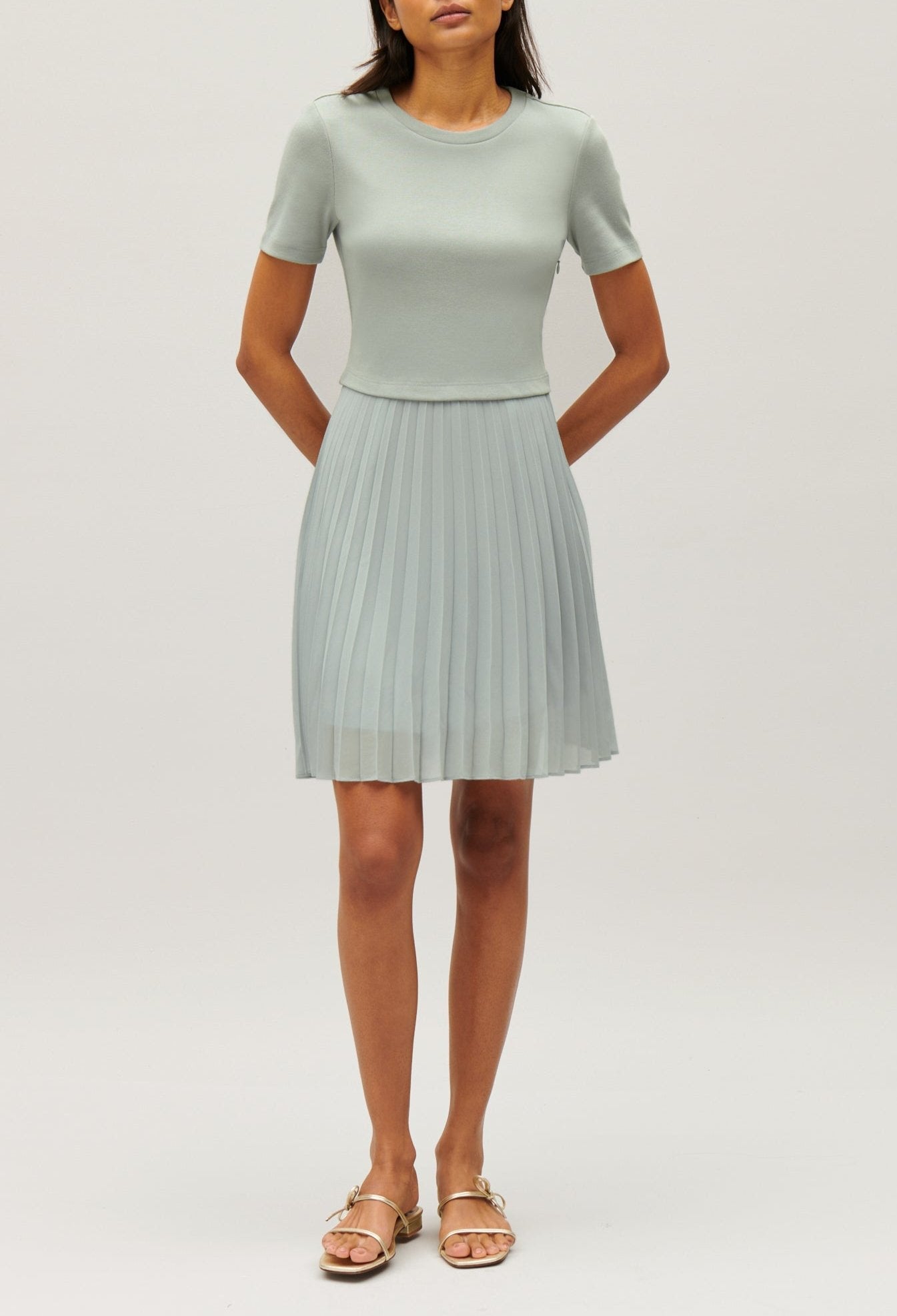 Claudie Pierlot - Vestido de punto - Telicourta - Almendra