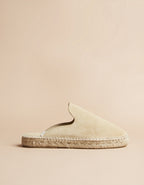 Espadrilles Plate Copenhague - Cuir Daim Beige - Femme