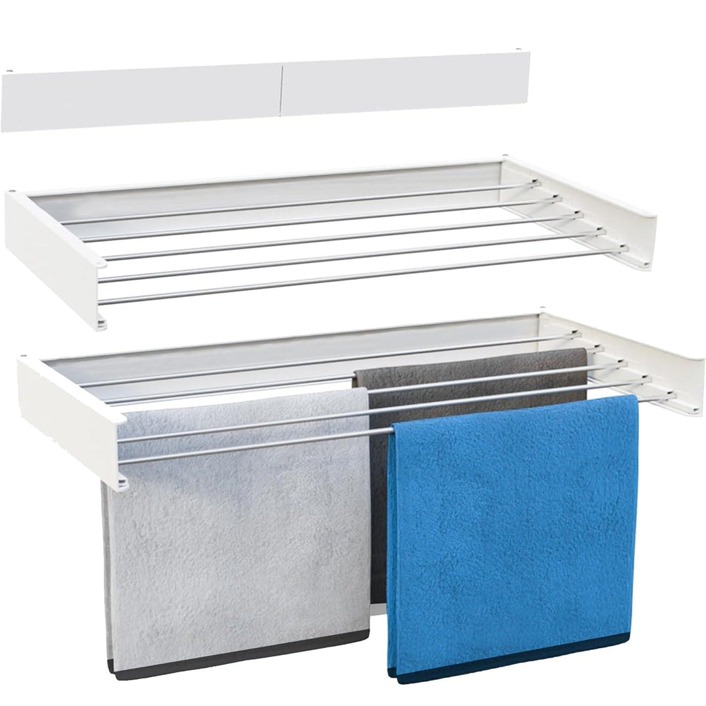 Tendedero de Pared Regulable Cobra - 1M - Blanco