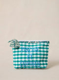 Eva clutch - Emerald gingham