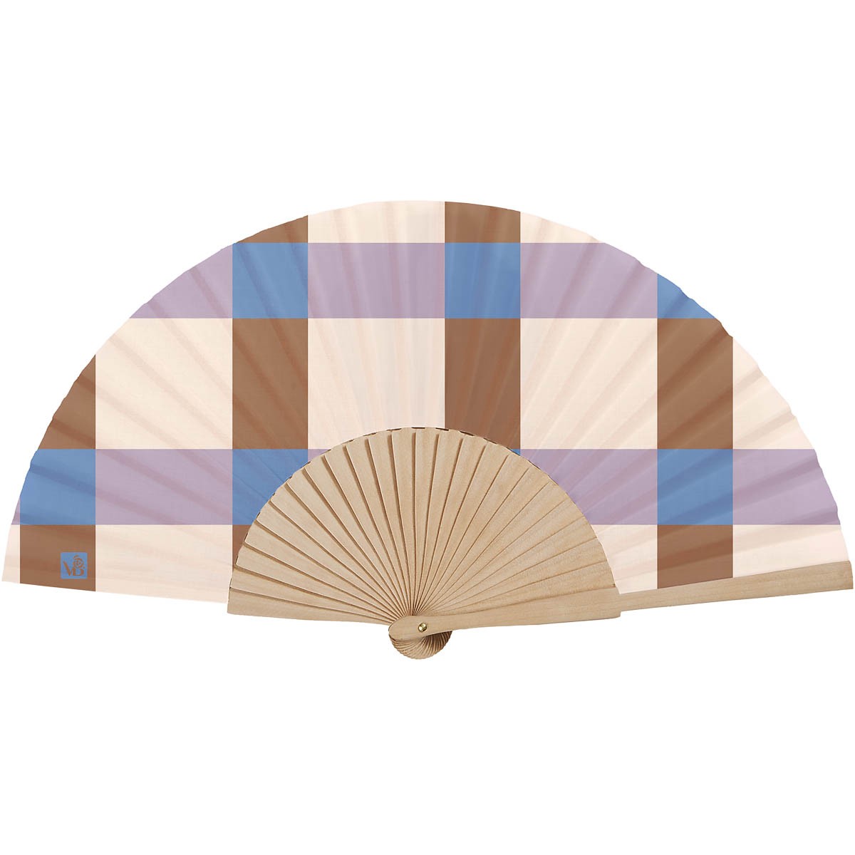 Luna - Abanico - Madera de Abedul - Lila