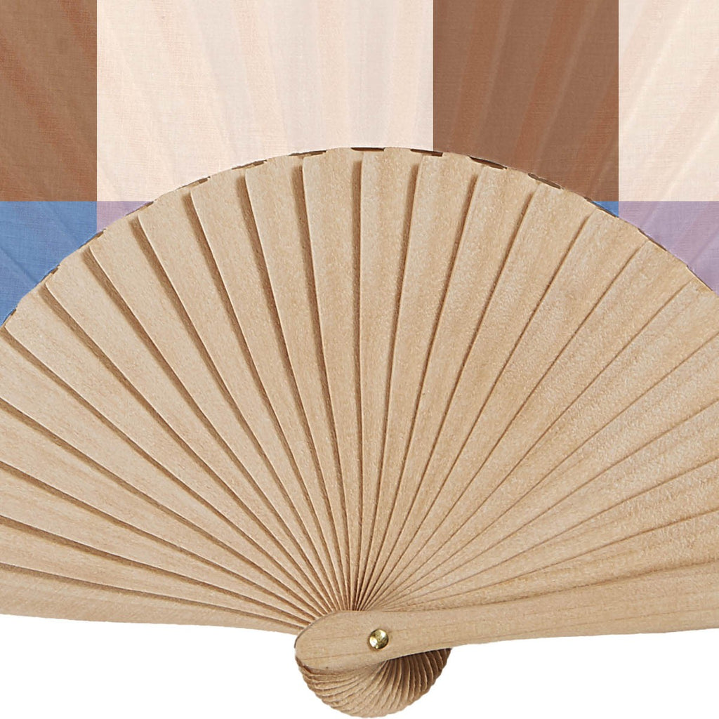 Luna - Abanico - Madera de Abedul - Lila