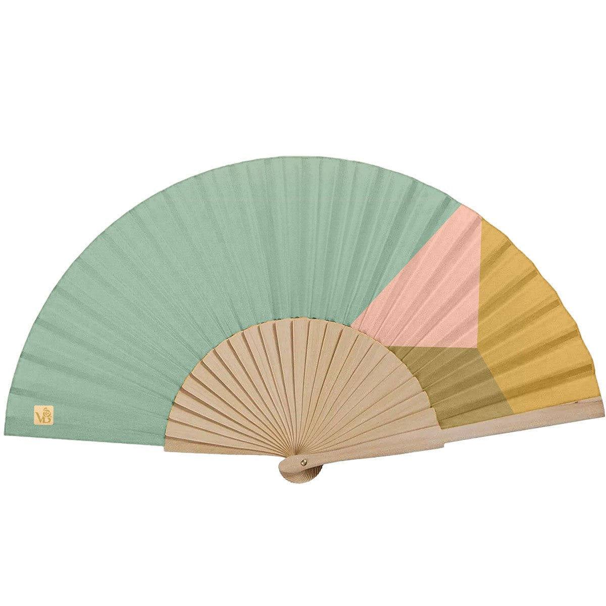 Paradis - Eventail - Bois De Bouleau - Celadon