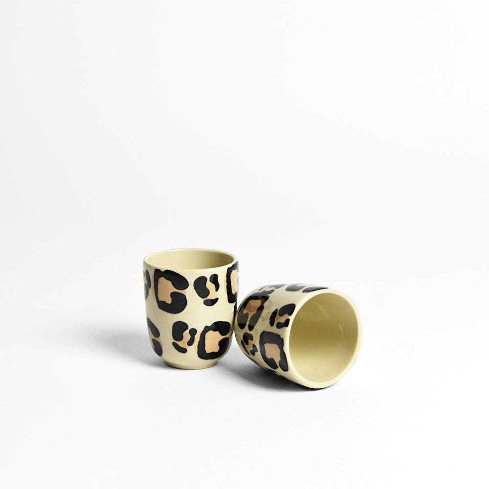 Set De 2 Tasses Expresso - Léopard