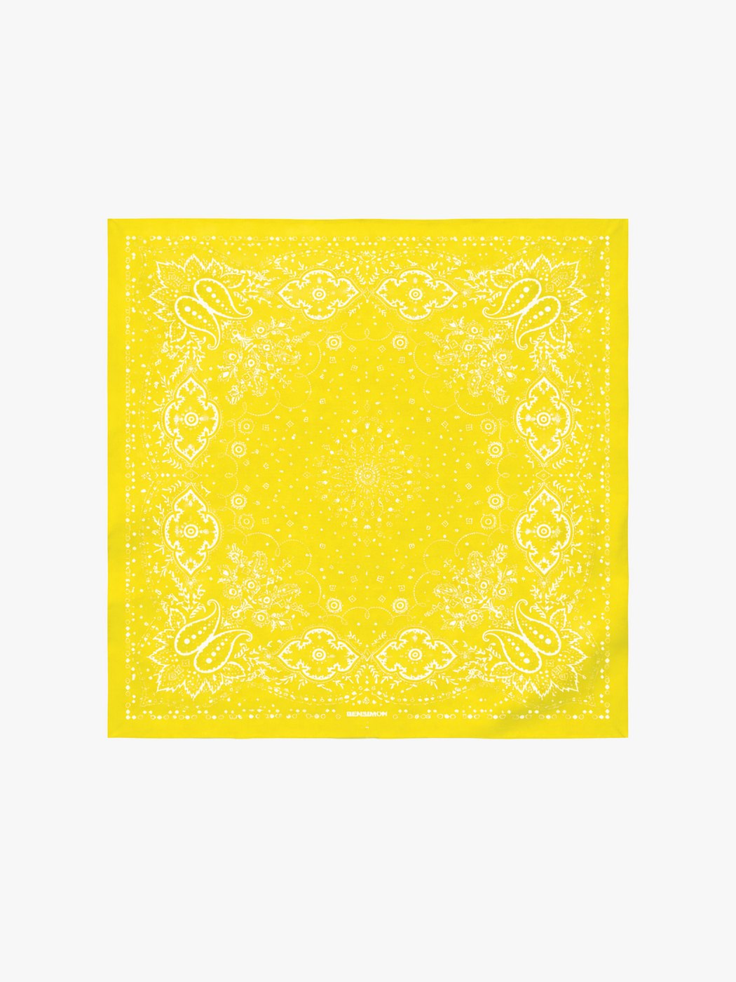 Foulard Carre Bandana - Jaune