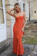 Robe Bustier Mia - Orange Foncé