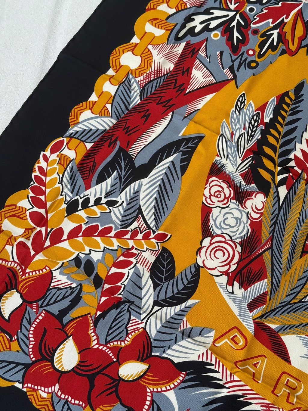 Foulard Céline – Motifs Feuillages
