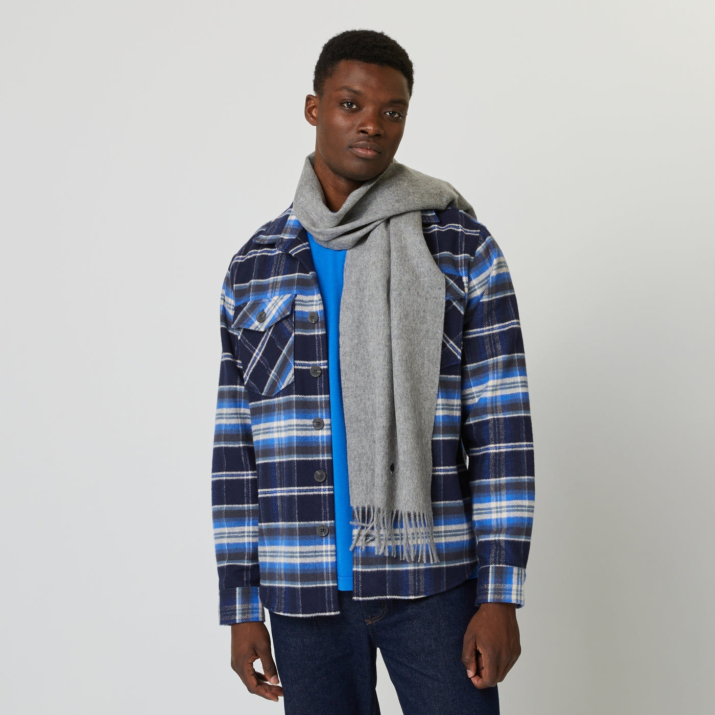 Grey Scarf - Men