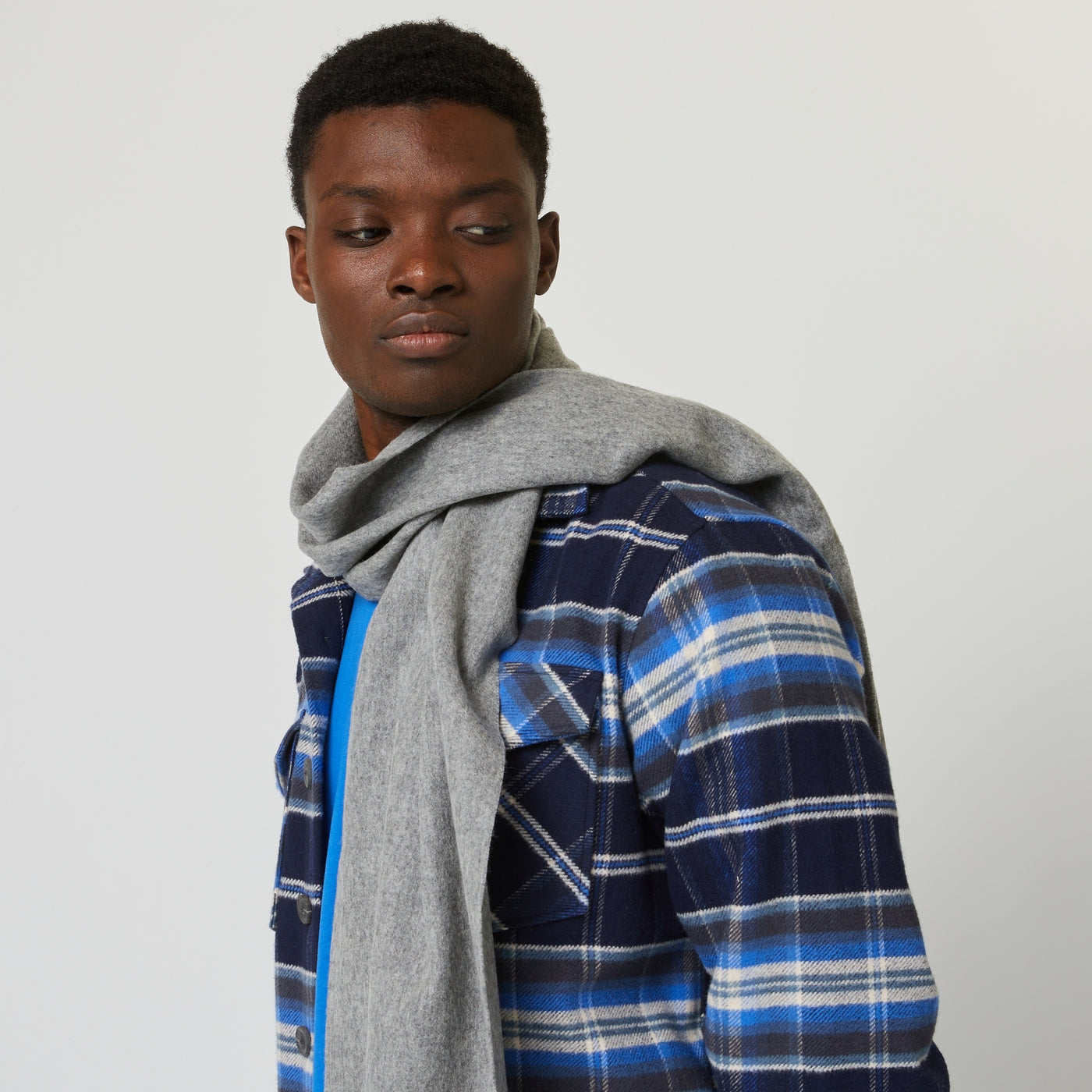 Grey Scarf - Men