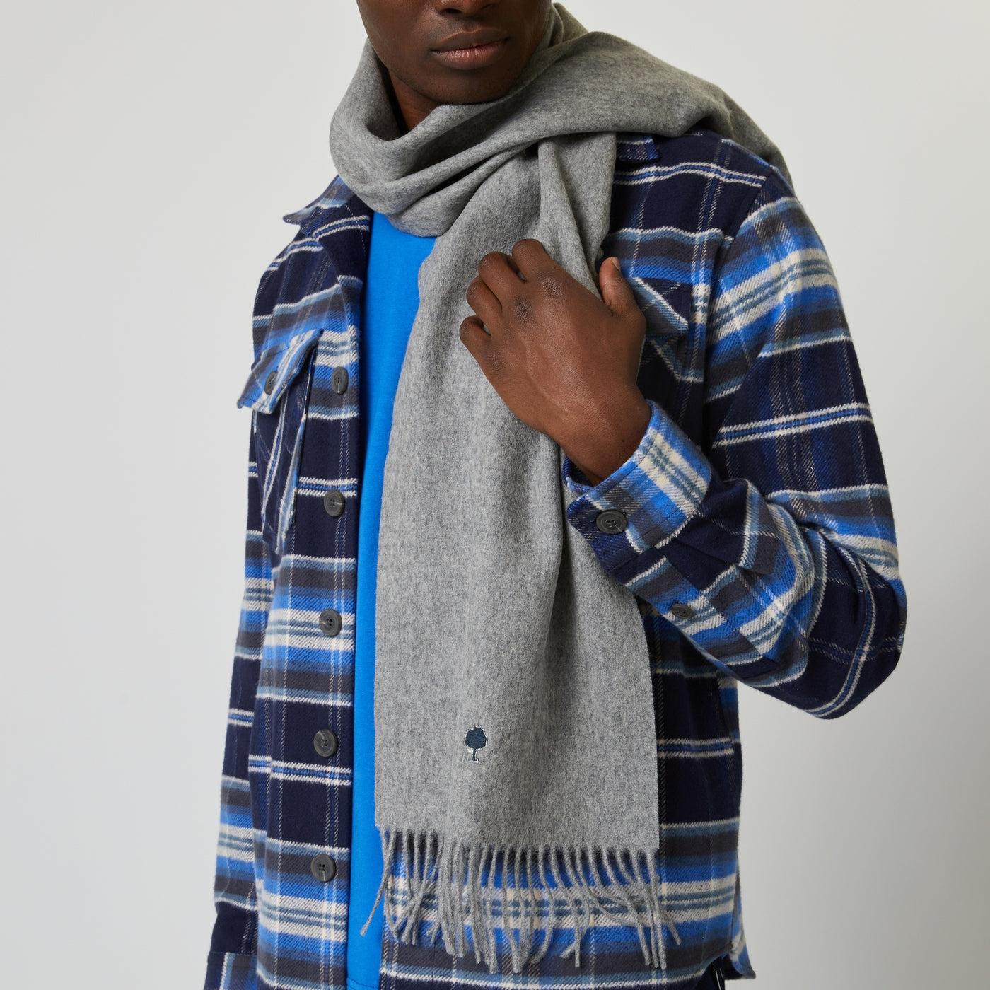 Grey Scarf - Men
