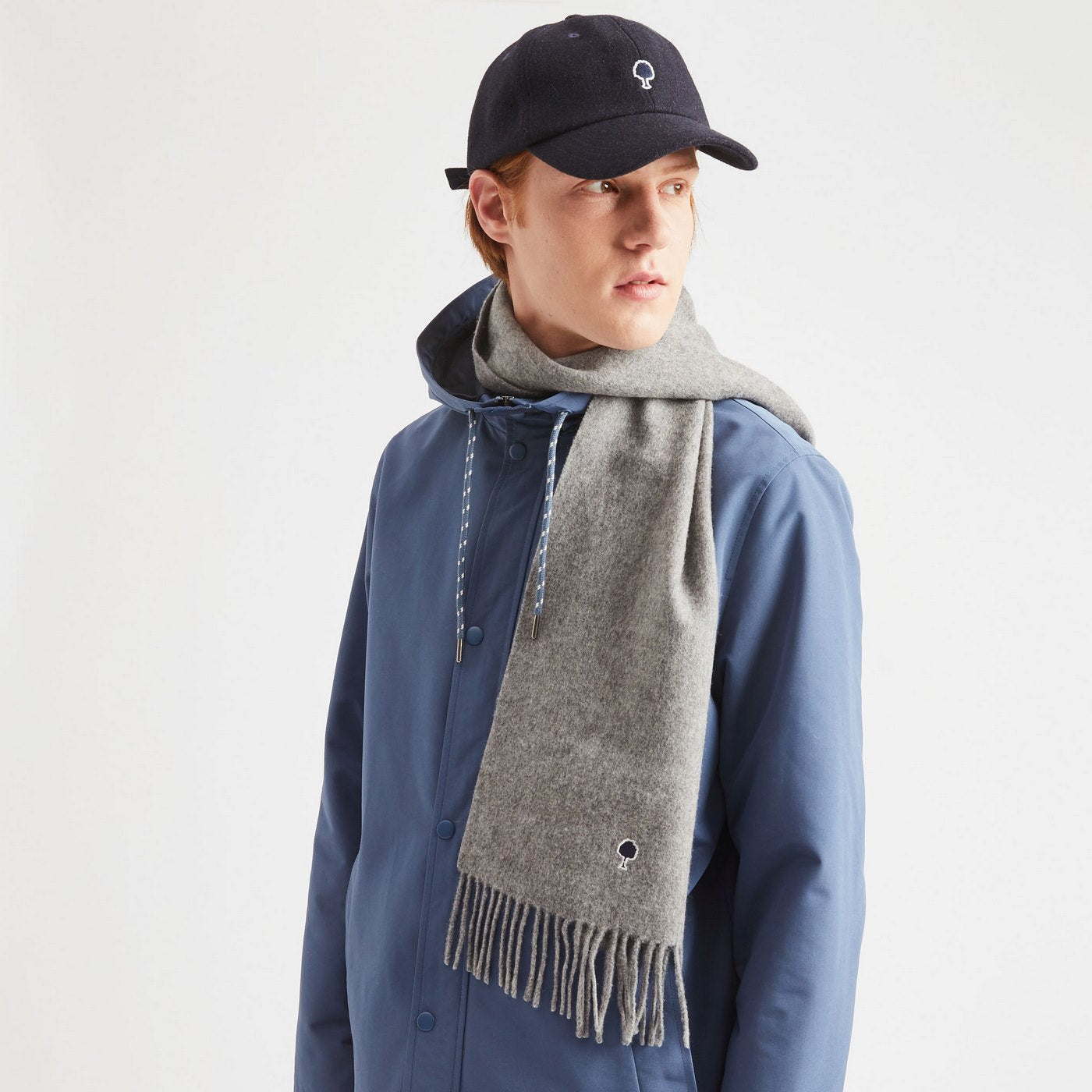 Grey Scarf - Men