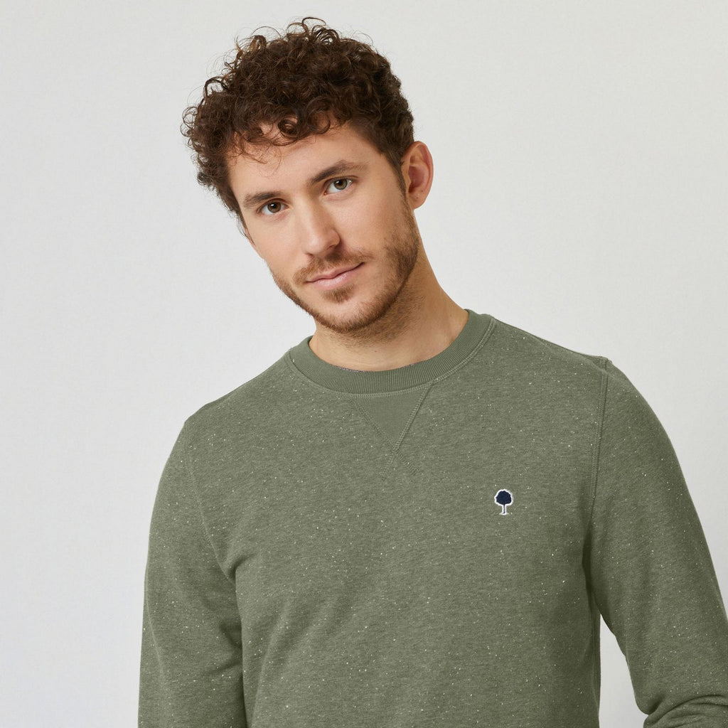 Sweat Col Rond Kaki Donon - Homme