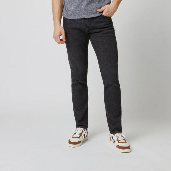 Dark Grey Slim Denim Jeans - Men