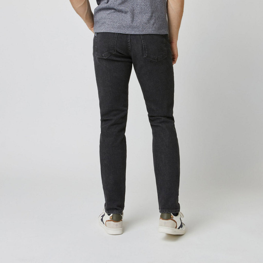 Dark Grey Slim Denim Jeans - Men