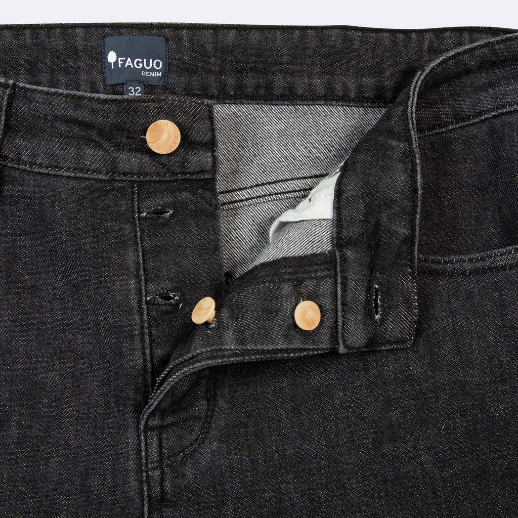 Dark Grey Slim Denim Jeans - Men