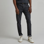 Dark Grey Slim Denim Jeans - Men