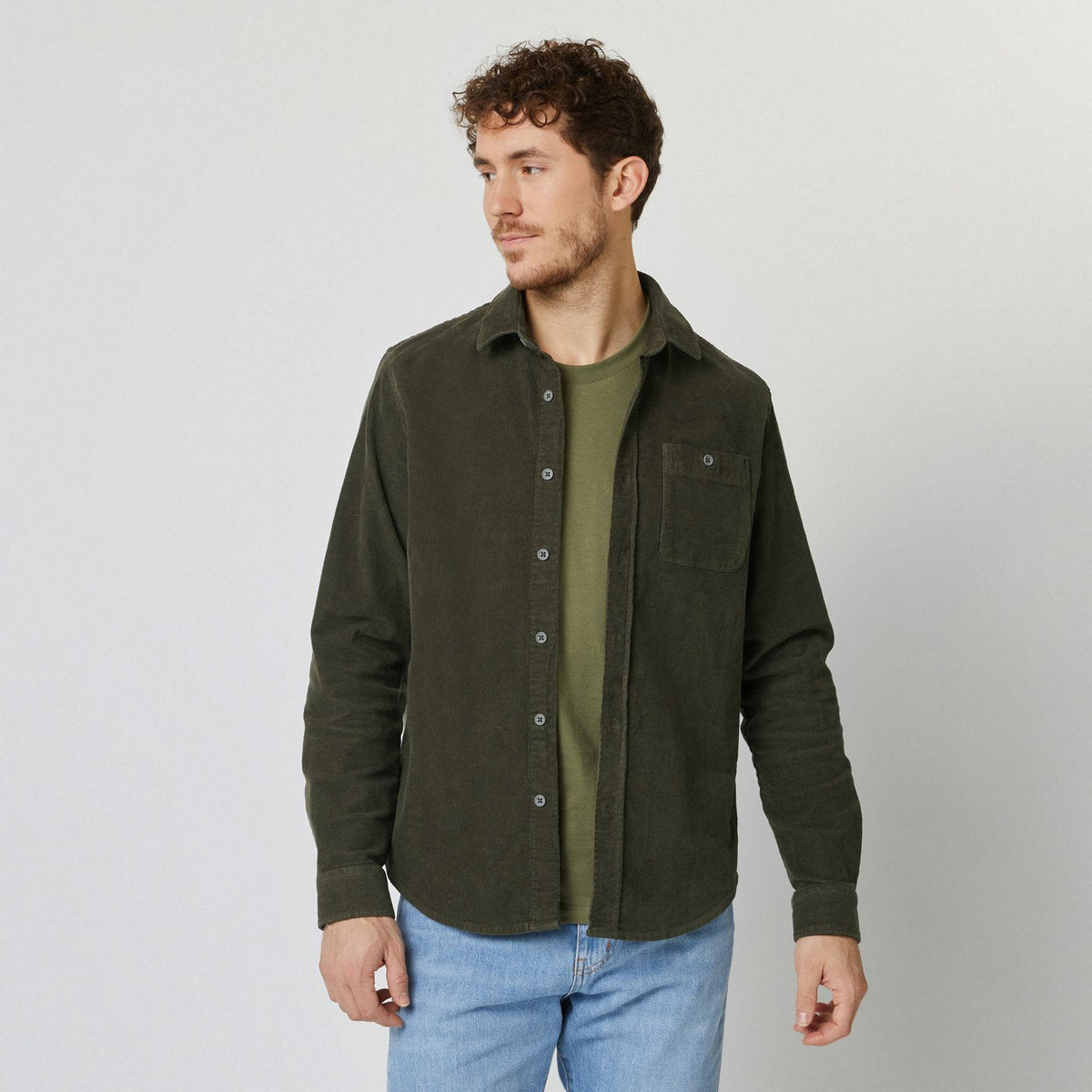 Camisa Caqui Oscuro Onca - Hombre
