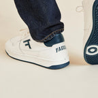 Ecru & Navy Alder Trainers - Unisex