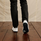 Ecru & Navy Alder Trainers - Unisex