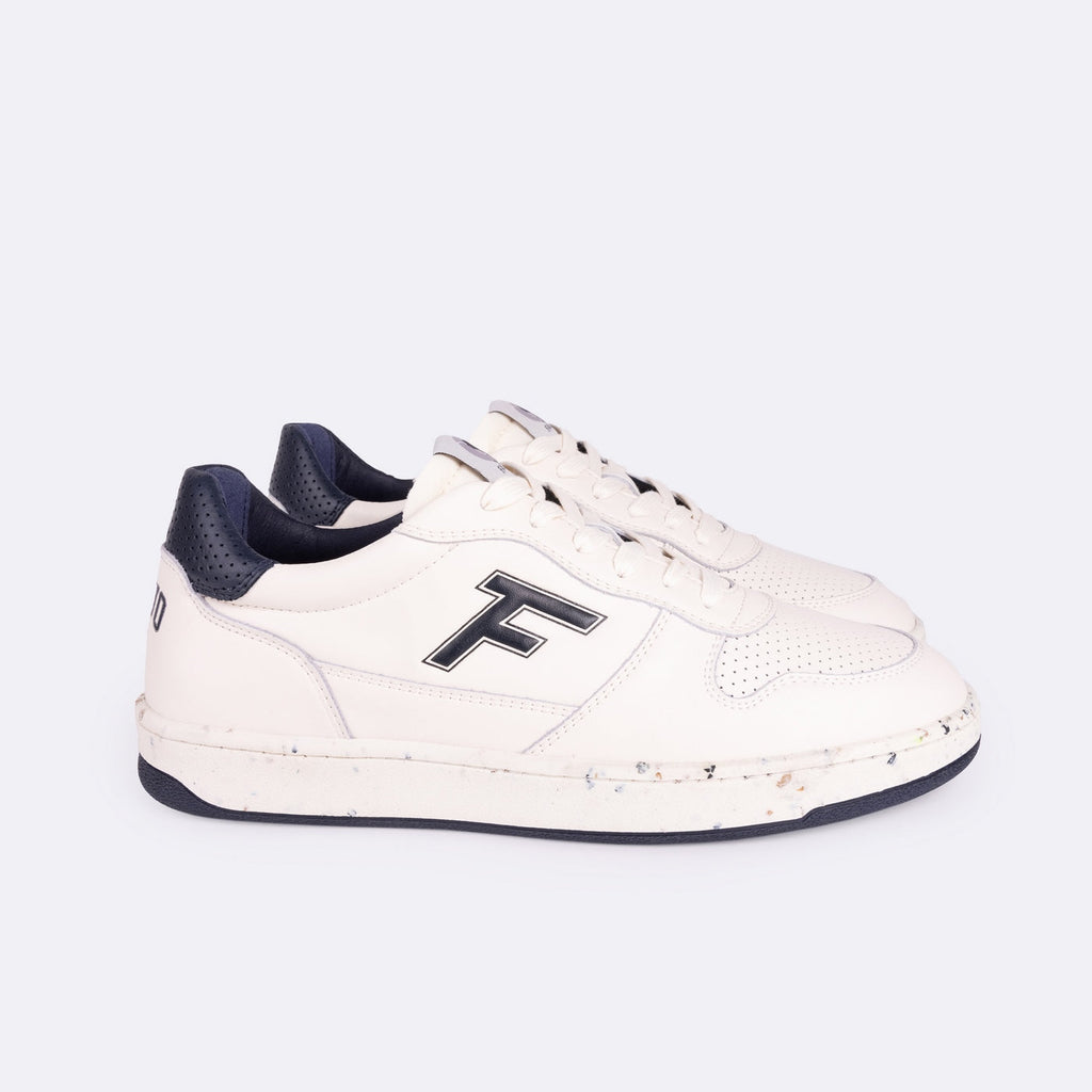 Ecru & Navy Alder Trainers - Unisex