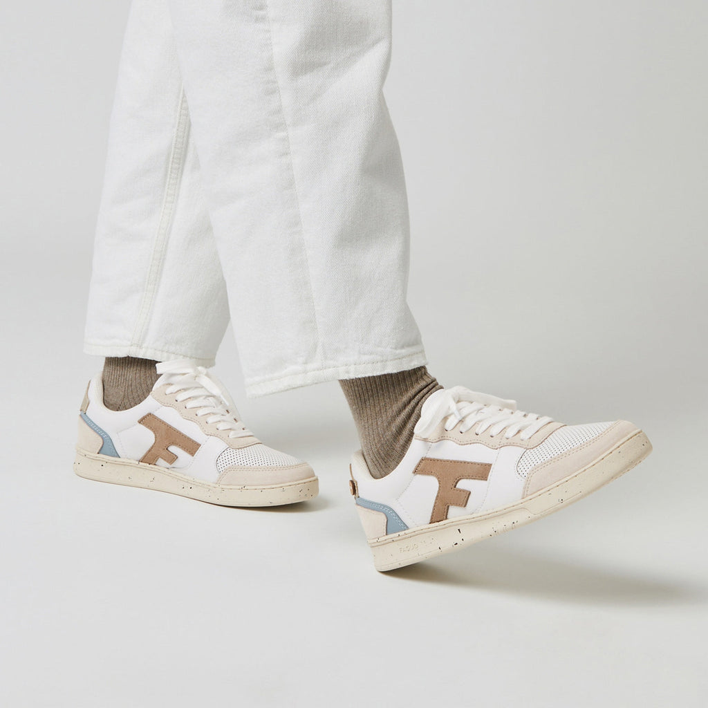 Zapatillas Blancas & Beige Hazel - Mujer