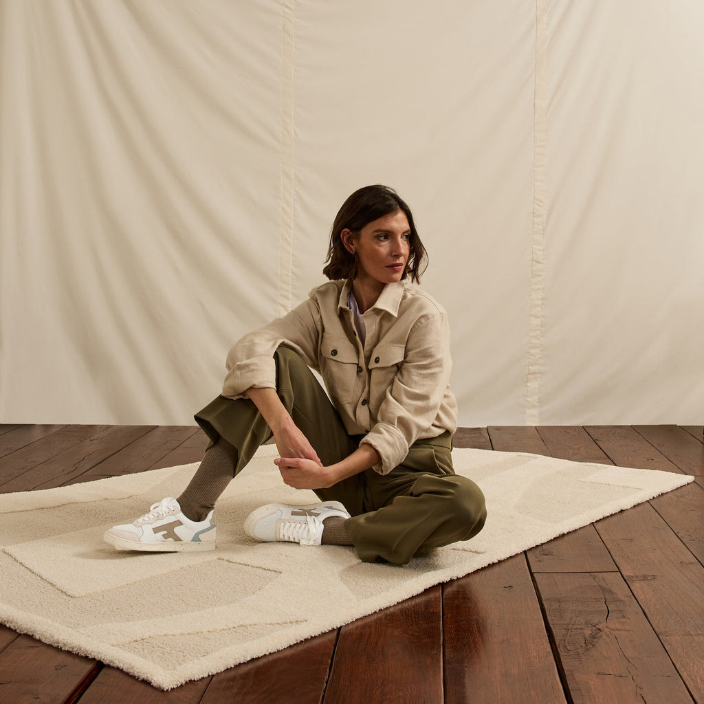Zapatillas Blancas & Beige Hazel - Mujer