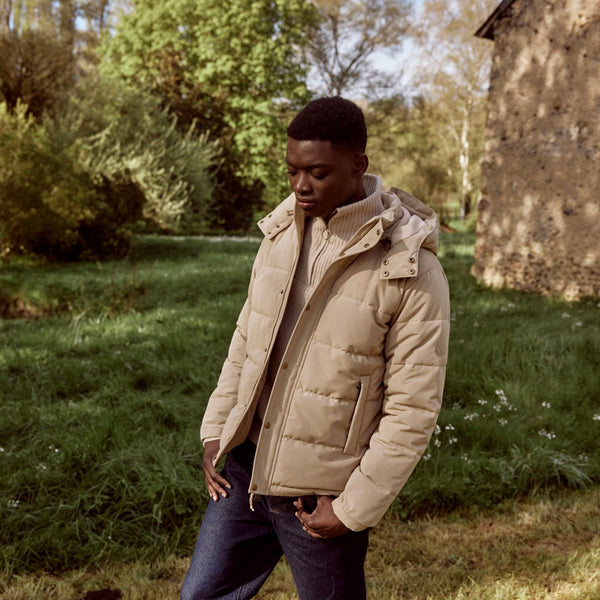 Light Beige Down Jacket Neuillay - Men