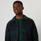 Dark Green & Grey Lorge Jacket - Men