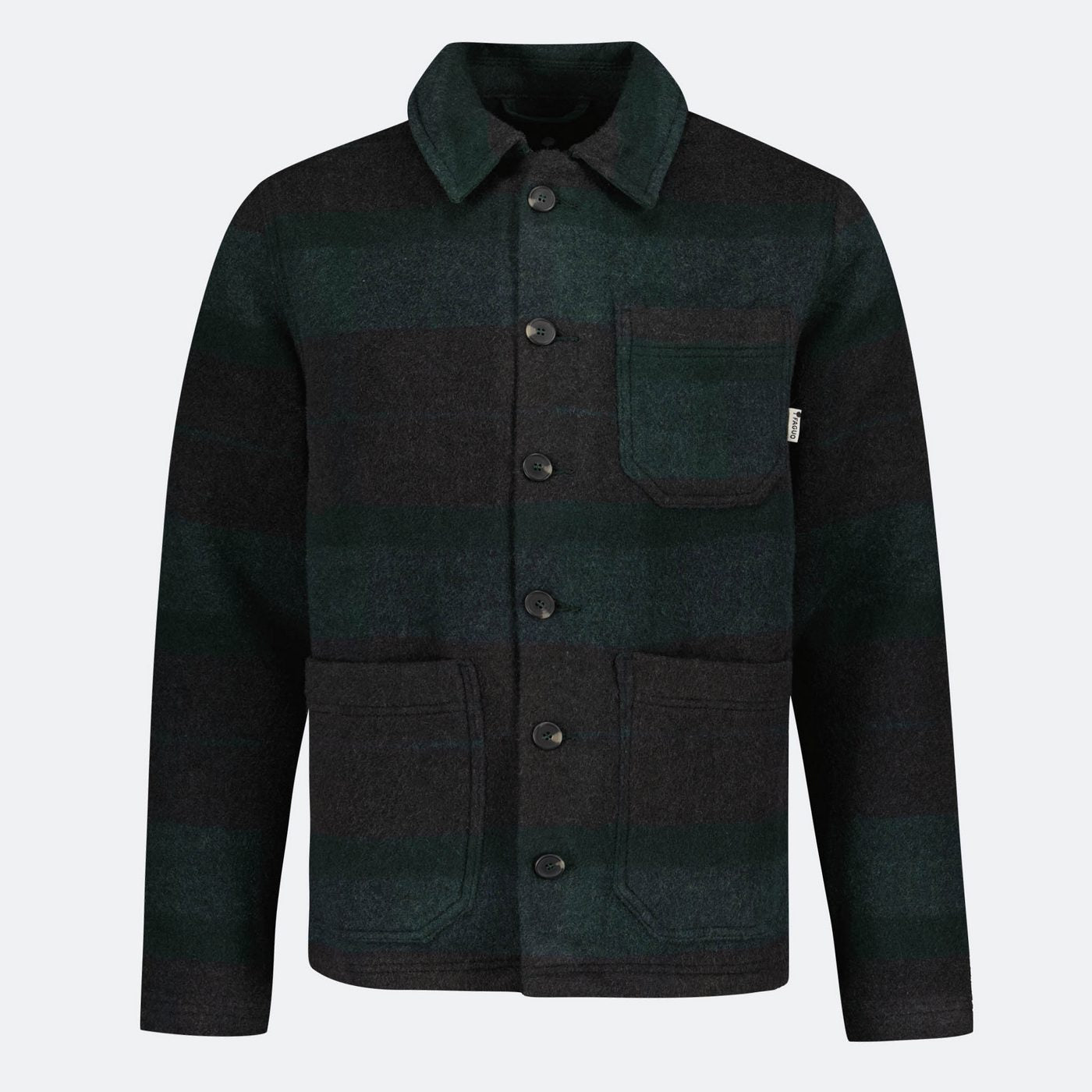 Dark Green & Grey Lorge Jacket - Men