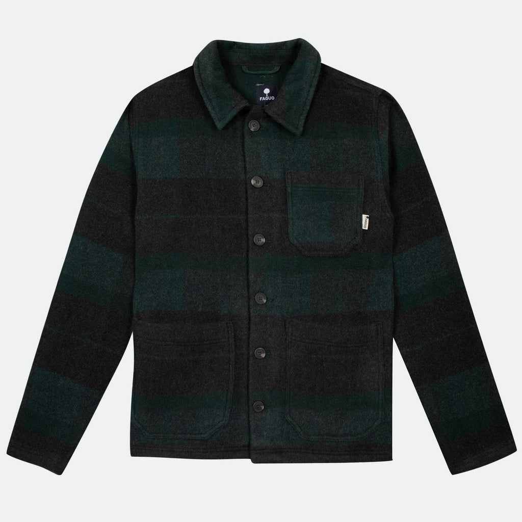 Dark Green & Grey Lorge Jacket - Men