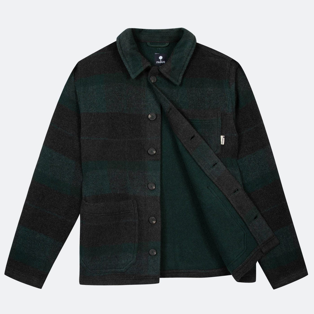 Dark Green & Grey Lorge Jacket - Men