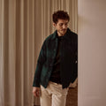 Dark Green & Grey Lorge Jacket - Men
