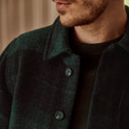 Dark Green & Grey Lorge Jacket - Men
