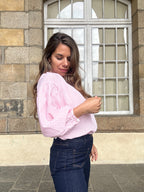 Clothilde light pink blouse