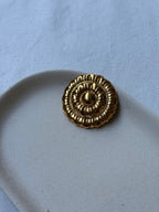 Broche Vintage - Motif Floral Doré