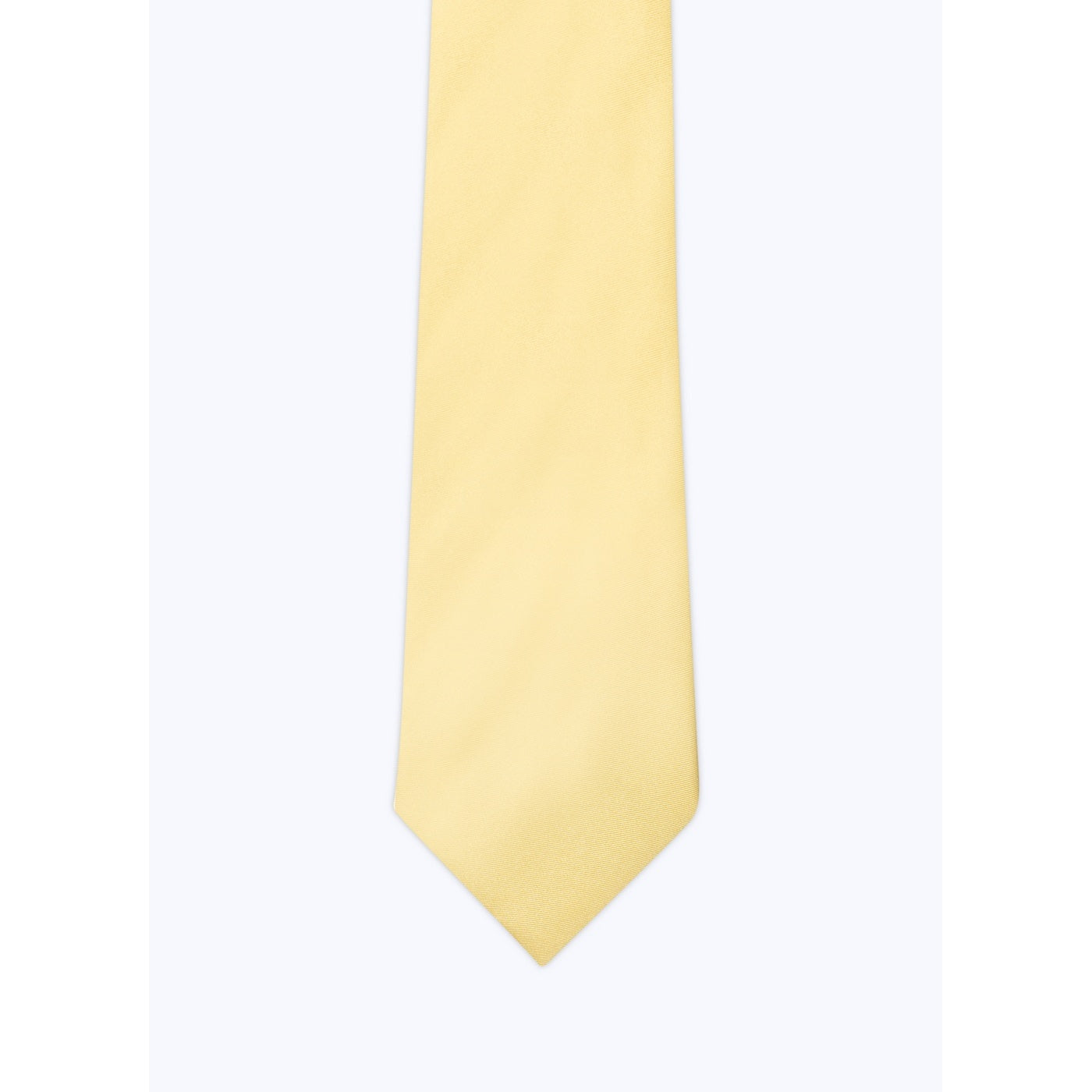 Plain Yellow Tie - Pale Yellow