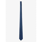 Fursac - Corbata Cruzada Jacquard - Azul Marino