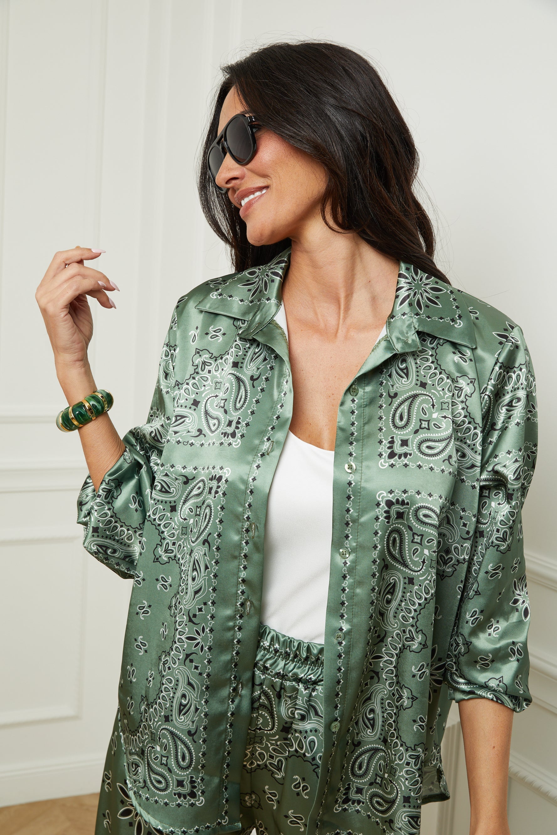Khaki Bandana Shirt