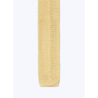 Fursac - Corbata De Punto De Seda - Amarillo Pálido