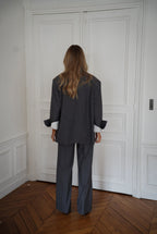 Pantalon Rayé Honoryne - Gris