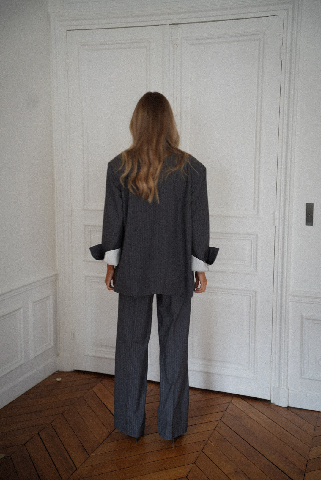 Pantalon Rayé Honoryne - Gris