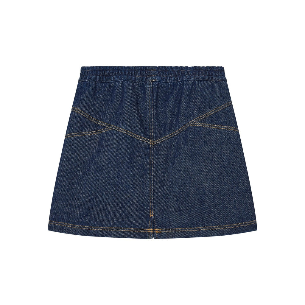Jupe Courte Denim Organique - Denim Brut - Fille