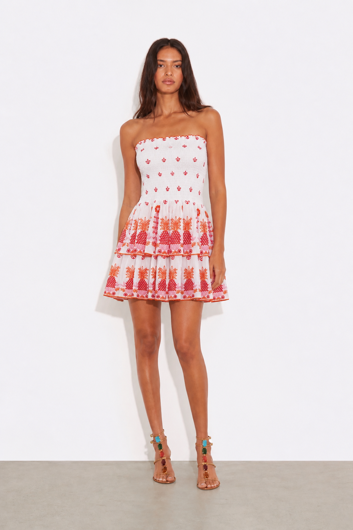 Vestido Ines - Peach Pineapple