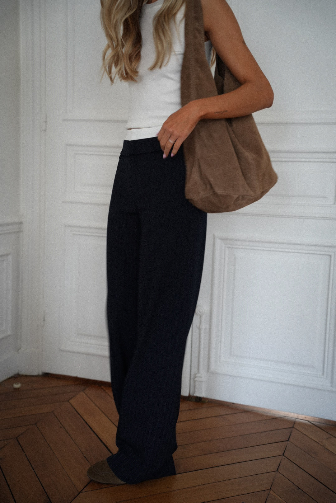 Honoryne Striped Pants - Navy
