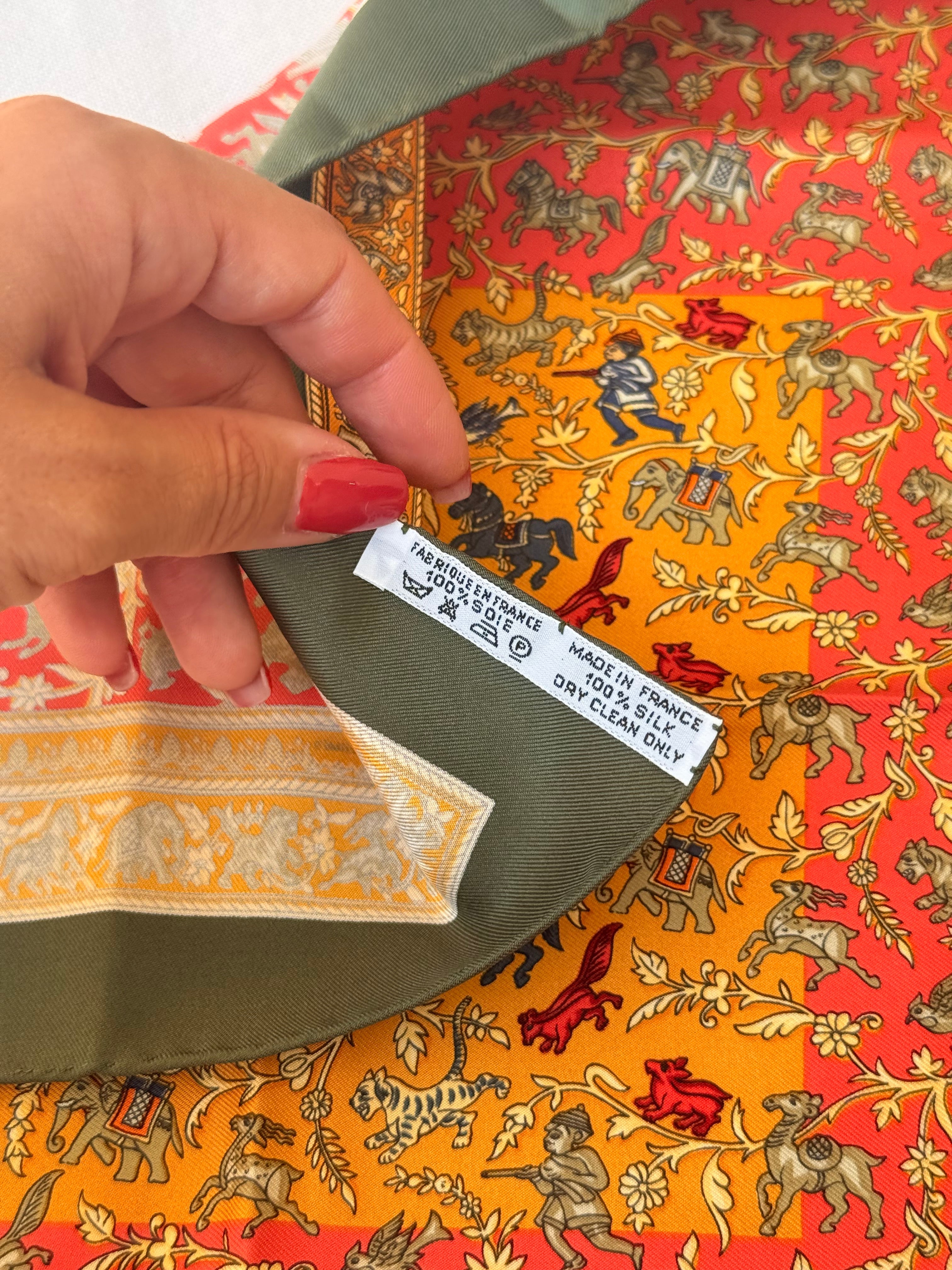 Gavroche Hermès – Modèle Chasse En Inde