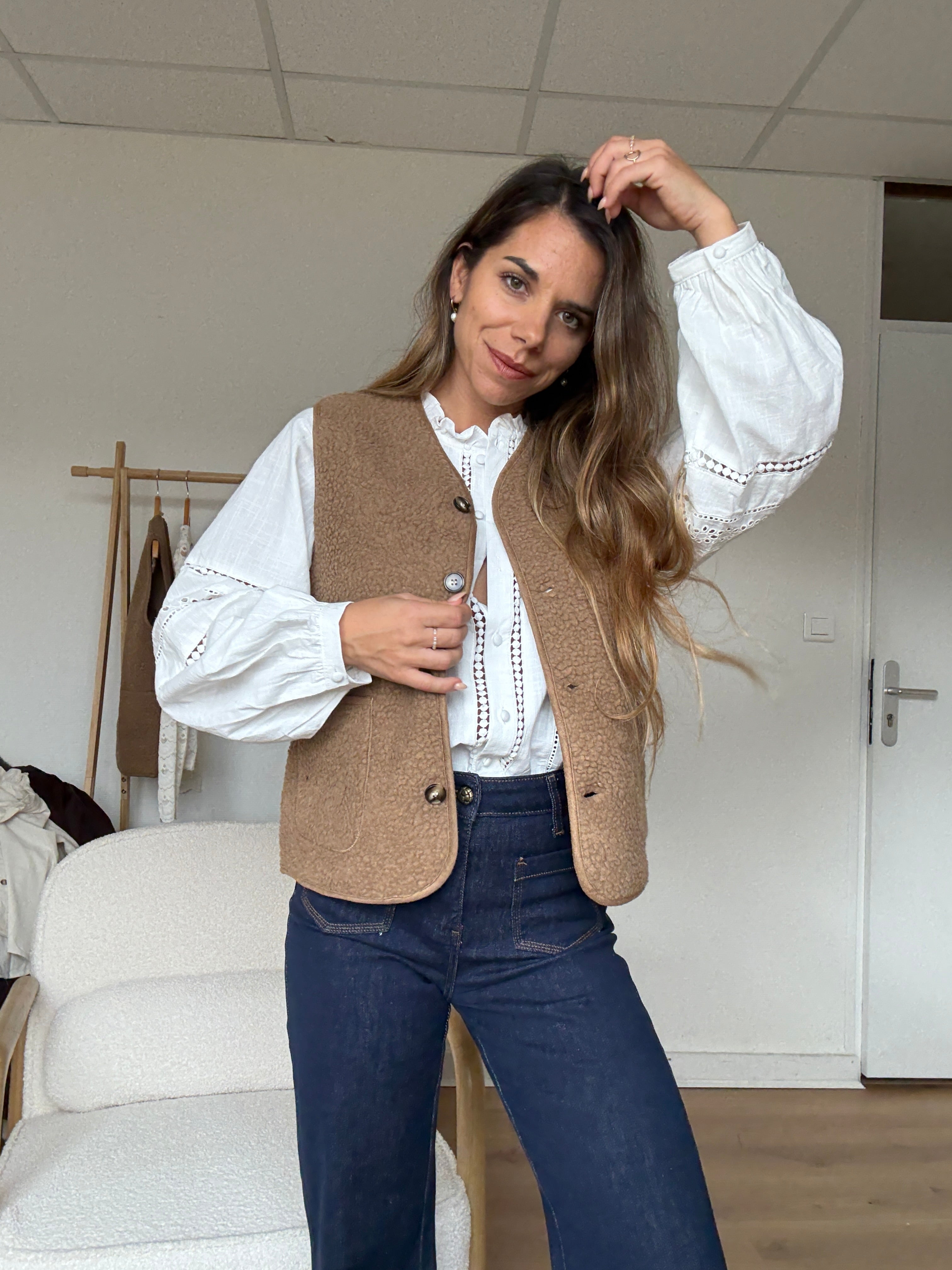 Berger Arianne Camel Vest