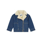 Veste Denim Organic Doublure Sherpa - Bleu - Fille